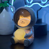 Astronaut Projector Night Light, Cute Spaceman LED Night Light Astronaut Moon Lamps for Kids Adults for Bedroom, Christmas, Birthdays, Space Cat - stylishhomedecor2024.com
