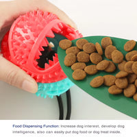 Large Dog Ball Toys Suction Cup Ropes Interactive Leaking - stylishhomedecor2024.com
