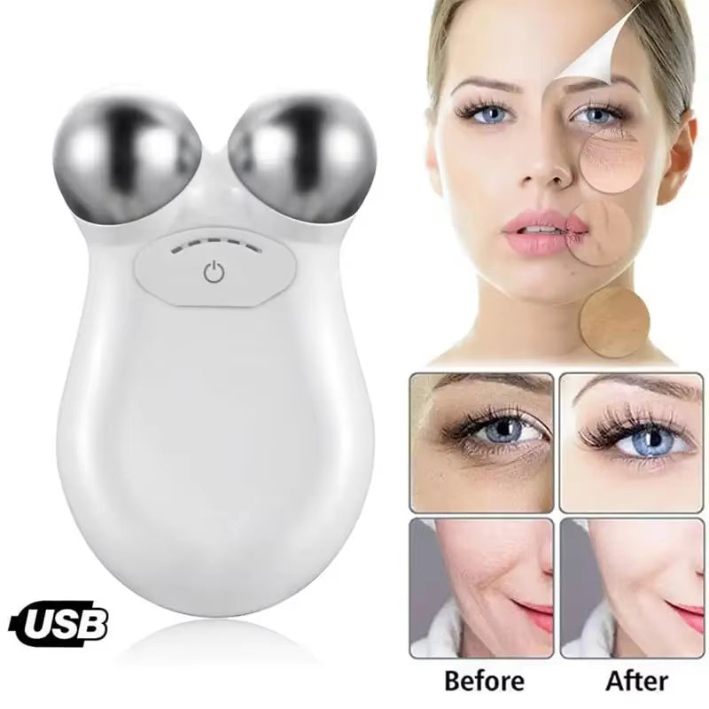 Microcurrent Facial Massager Roller - stylishhomedecor2024.com