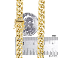14K Yellow Gold 7.5mm Miami Cuban Link Chain Necklace - stylishhomedecor2024.com