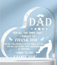Acrylic Heart-Shaped Gift – Best Son & Daughter Gift for Mom & Dad, Birthday, Valentine’s - stylishhomedecor2024.com