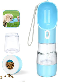Portable Dog Water Bottle for Walking – Leak Proof with Food Container - stylishhomedecor2024.com