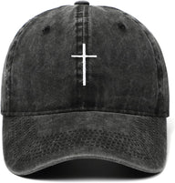 Cross Embroidery Baseball Cap – Adjustable Structured Dad Hat for Men and Women - stylishhomedecor2024.com