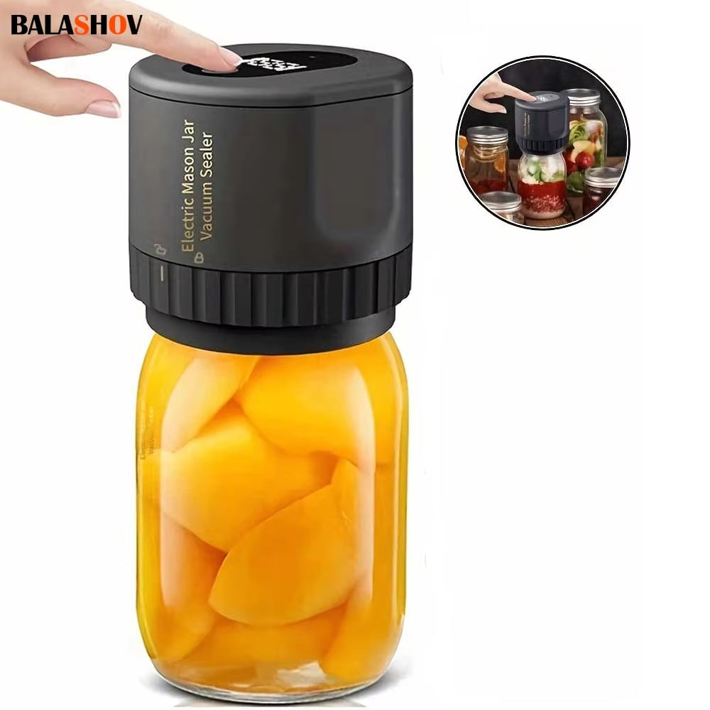 GEEDIAR Electric Mason Jar Vacuum Sealer Kit - stylishhomedecor2024.com