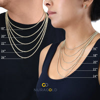 14K Yellow Gold 7.5mm Miami Cuban Link Chain Necklace - stylishhomedecor2024.com