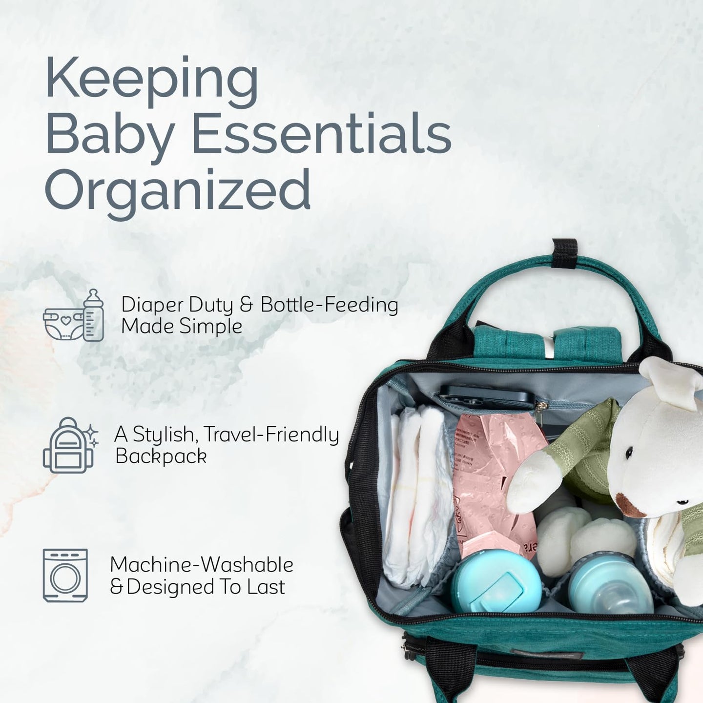 Diaper Bag Backpack – Multi-Function Baby Bag with Large Capacity - stylishhomedecor2024.com