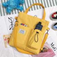 Pockets Preppy” Canvas Backpack – Multi-Pocketed, Durable College Rucksack
