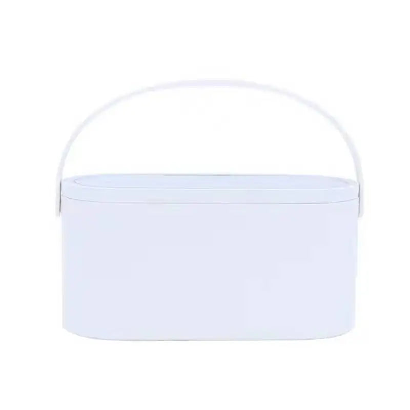 Makeup Organizer Box with LED Light Mirror - stylishhomedecor2024.com