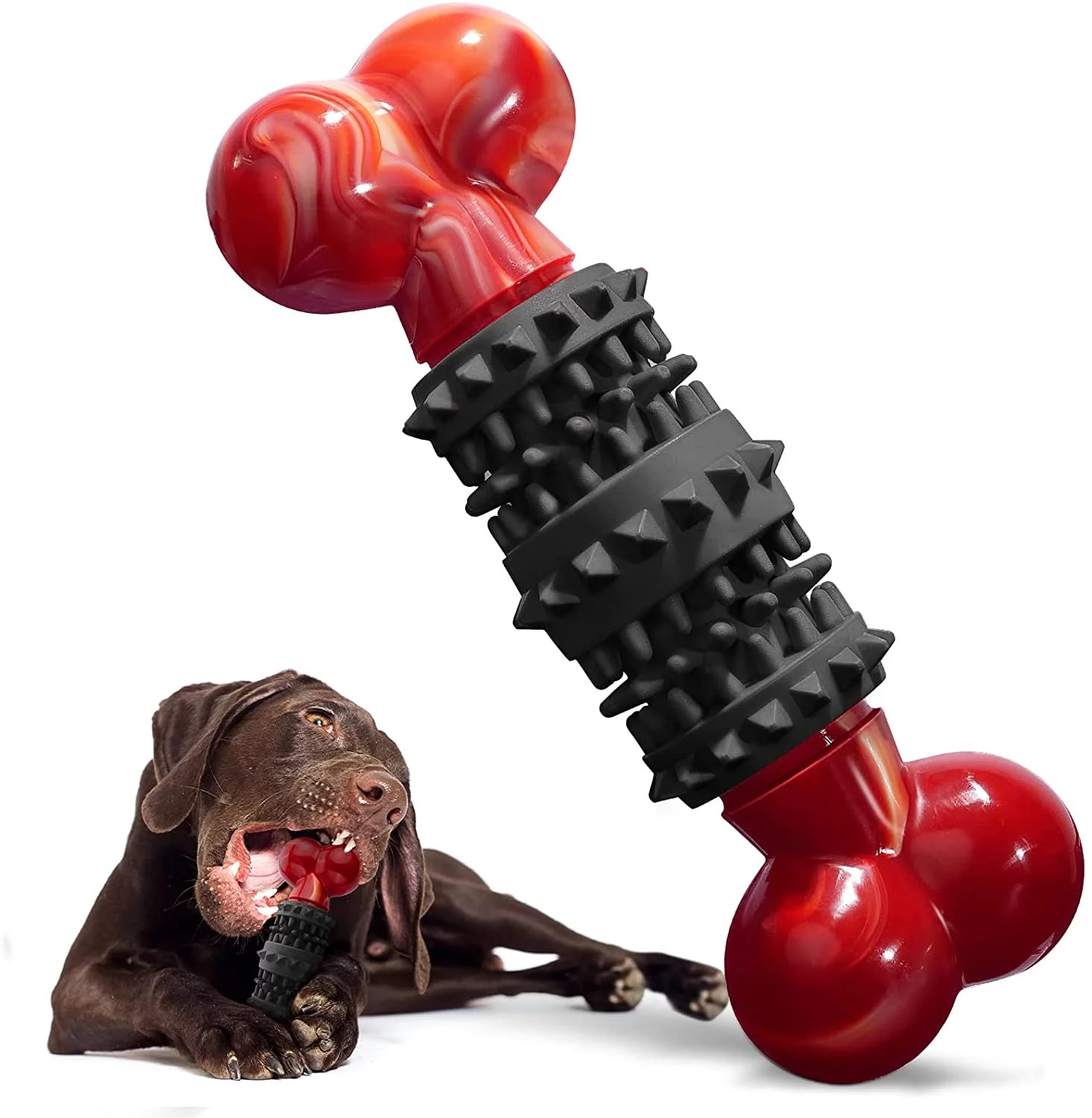 Dog Toys for Aggressive Chewers Bone Dog Toy Interactive Dog Toys for Large Dog Chew Toys for Aggressive Chewers,Dinosam Indestructible Dog Toy for Medium Large Dogs - stylishhomedecor2024.com