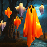 Halloween LED Glow Ghost Lights for Home Indoor Outdoor Hanging Decoration Haunted House Horror Props Bar Supplies 2024 New - stylishhomedecor2024.com