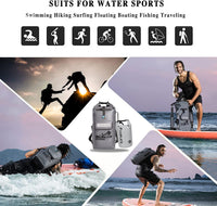 IDRYBAG Waterproof Floating Dry Bag Backpack - Available in 20L, 30L, and 40L Sizes for Men