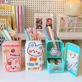 INS Style Pen Holder Creative Refrigerator Cute Large Capacity Desktop Storage Holder Fashion Sweet Multifunctional Pen Holder