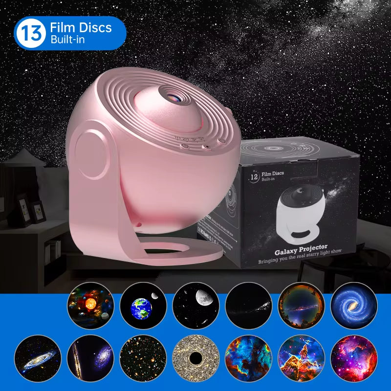 Night Light Galaxy Projector Starry Sky Projector 360° Rotate Planetarium Lamp for Kids Bedroom Valentines Day Gift Wedding Deco - stylishhomedecor2024.com