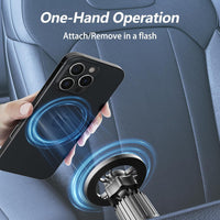 MagSafe Car Mount with 360° Flexible Rotation and Enhanced 20X Strong Magnets, Upgraded Metal Hook, Hands-Free Phone Holder Compatible with iPhone 16/15/14/13/12 Series, Black
