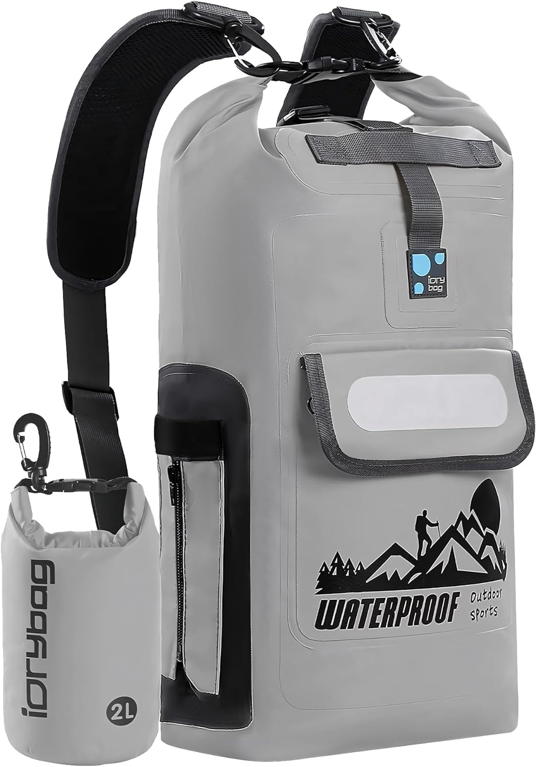 IDRYBAG Waterproof Floating Dry Bag Backpack - Available in 20L, 30L, and 40L Sizes for Men