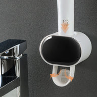 Automatic Toothpaste Dispenser and Toothbrush Holder - stylishhomedecor2024.com