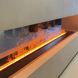 Water Vapor Fireplace Recessed Multicolour Realistic Atomized Flame 3D Electric Fireplace with Auto Water Control and Remote