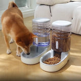 Meikuler Pets Auto Feeder 3.8L,Food Feeder and Water Dispenser Set for Small & Big Dogs Cats and Pets Animals (Grey) - stylishhomedecor2024.com