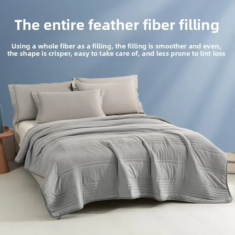 Summer Air Condition Quilt Cooling Blanket Soft Breathable Quilts Lightweight Blanket Solid Color Washable Nap Blanket 여름이불