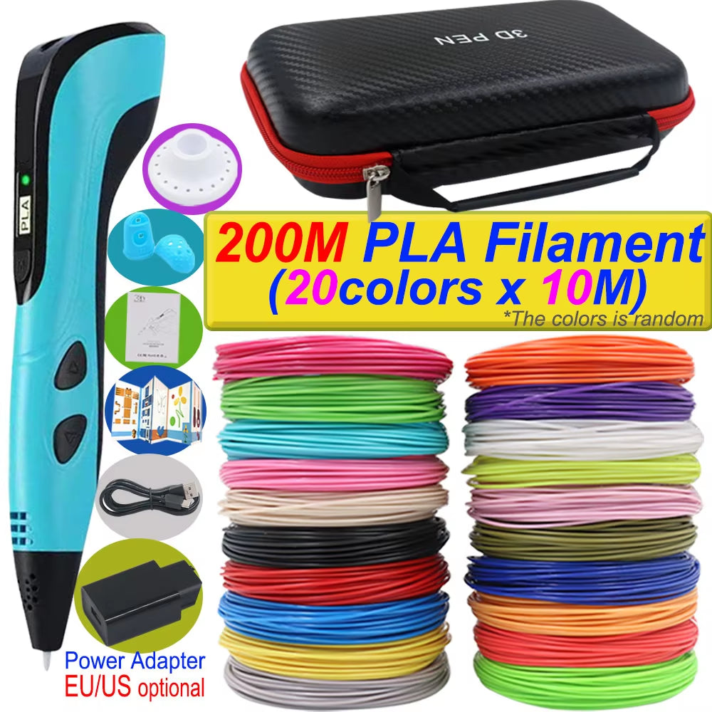 3D Printing Pen DIY Three-dimensional Painting Children Toys - stylishhomedecor2024.com