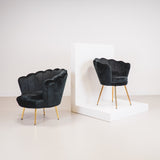 Dinner Chair - Shell - Set of 2 - Black - 68x65x83cm