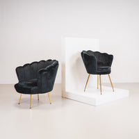 Dinner Chair - Shell - Set of 2 - Black - 68x65x83cm
