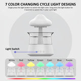 Jetclutch Cloud Rain Humidifier with 7 Colour Lights Timer Portable Raindrop Cloud Humidifier Reusable Aroma Diffuser Humidifier - stylishhomedecor2024.com