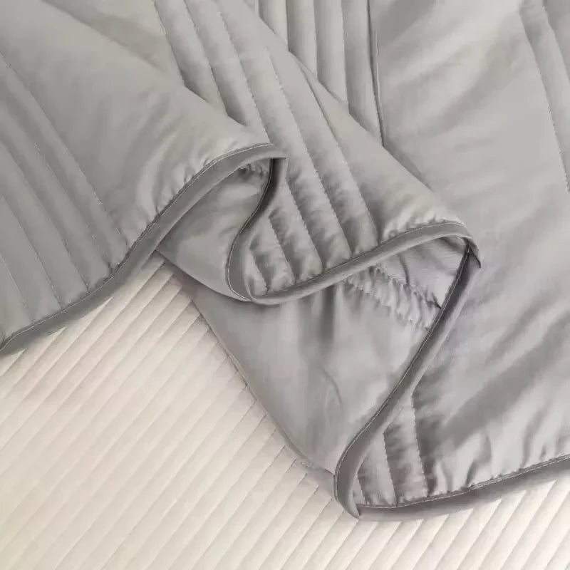 Summer Air Condition Quilt Cooling Blanket Soft Breathable Quilts Lightweight Blanket Solid Color Washable Nap Blanket 여름이불