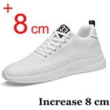 Men Sneakers Elevator Shoes Hidden Heels Breathable Heightening Shoes for Men Increase Insole 6CM Sports Casual Height Shoes 48