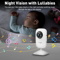 Upgrade Video Baby Monitor with 2 Cameras and Audio 2.8" LCD Screen, Night Vision, APP, 2 Way Talk, 1200Ft Long Range, Feeding Clock, Temperature Detection, Portable Wireless Baby Cam Home Use - stylishhomedecor2024.com