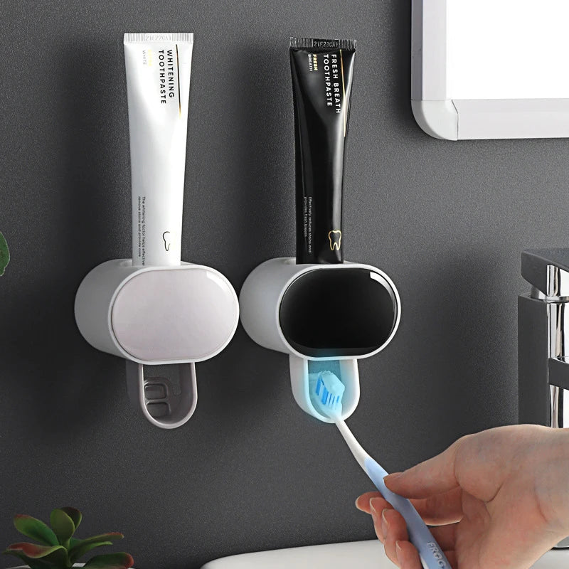 Automatic Toothpaste Dispenser Bathroom Accessories Toothbrush Holder for Home Bathroom Dental Cream Dispenser Dropshipping - stylishhomedecor2024.com