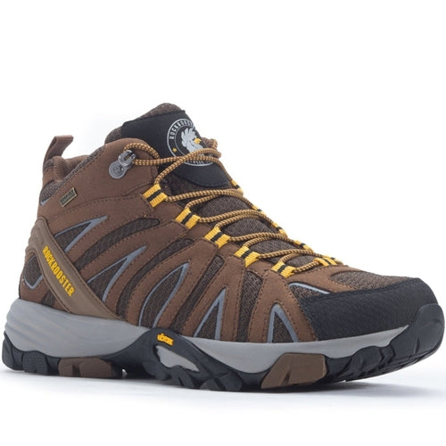 ROCKROOSTER Bedrock Brown 6 Inch Waterproof Hiking Boots with VIBRAM® - stylishhomedecor2024.com