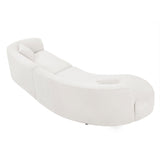 Luxury Curved Sofa with Chaise - Modern Upholstery