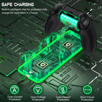 Controller Charger for Xbox Series/One-X/S/Elite with 2 X 4800 Mwh Rechargeable Battery Packs, Xbox Accessories for Xbox Controller Battery - stylishhomedecor2024.com