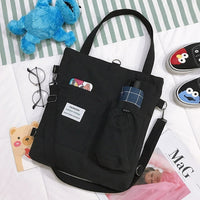 Pockets Preppy” Canvas Backpack – Multi-Pocketed, Durable College Rucksack
