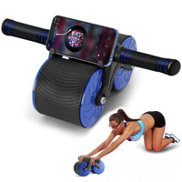 Ab Roller Wheel, Automatic Rebound Abdominal Wheel for Core Strength Training. Abdominal Wheel for Abs Workout Training Muscle Strength at Home Gym - Beginner to Advanced Fitness Equipment - stylishhomedecor2024.com