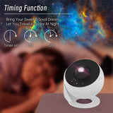 Night Light Galaxy Projector Starry Sky Projector 360° Rotate Planetarium Lamp for Kids Bedroom Valentines Day Gift Wedding Deco - stylishhomedecor2024.com