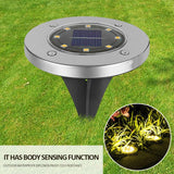 4/8 LEDs Solar Powered Buried Light Outdoor Pathway Garden Decking - stylishhomedecor2024.com