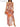 Women's Sexy Print See Through Sheer Mesh One Shoulder Sleeveless Side Slit Party Dress