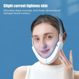 Electric V-Face Face Lift Device LED Photon Therapy Microcurrent Skin Tightening Double Chin Remover EMS Face Slimming Massager