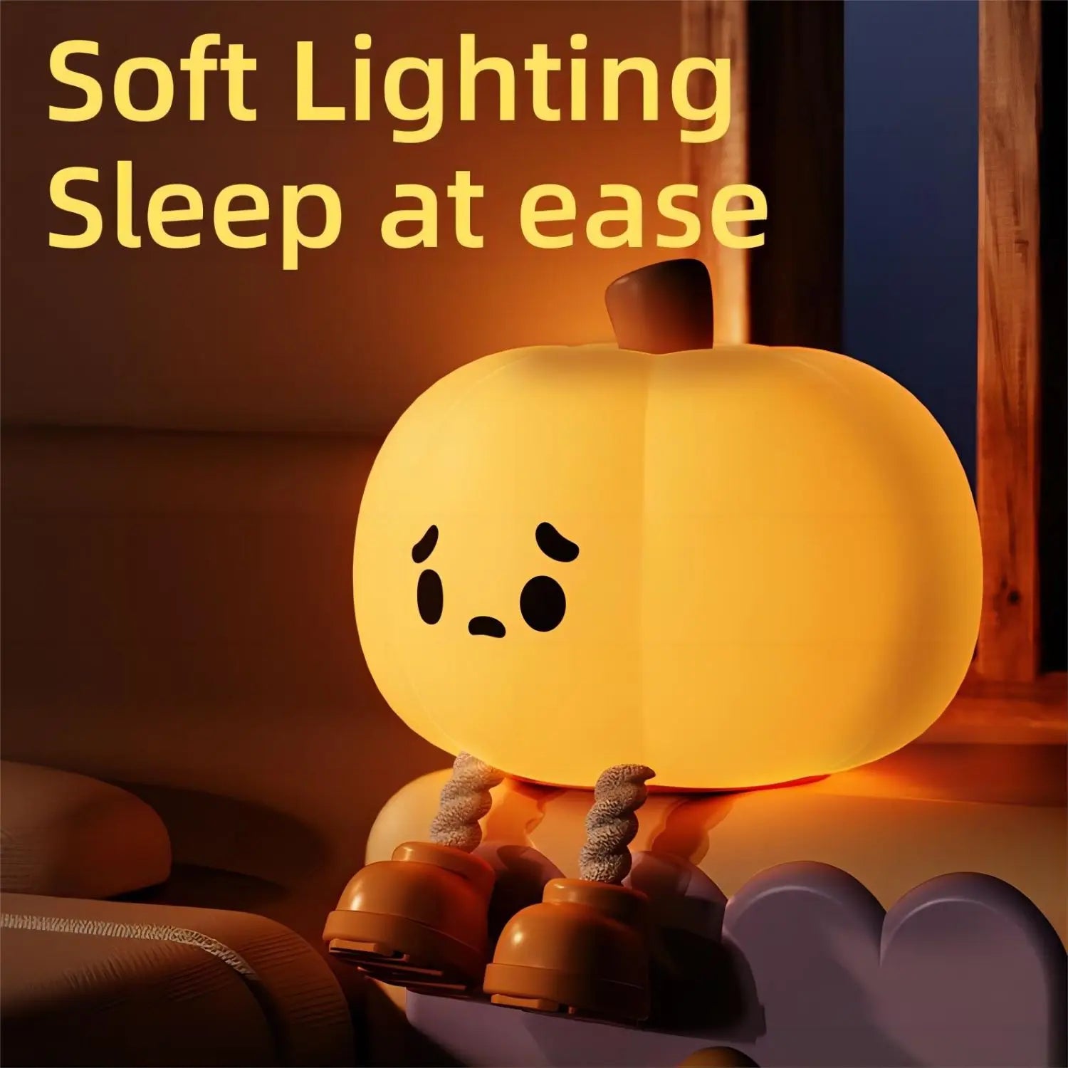 Halloween Pumpkin Night Lights Cute Soft Silicone Safe Lamp Decorations Timing Dimmable Bedside Decor Kids Baby Halloween Gifts - stylishhomedecor2024.com