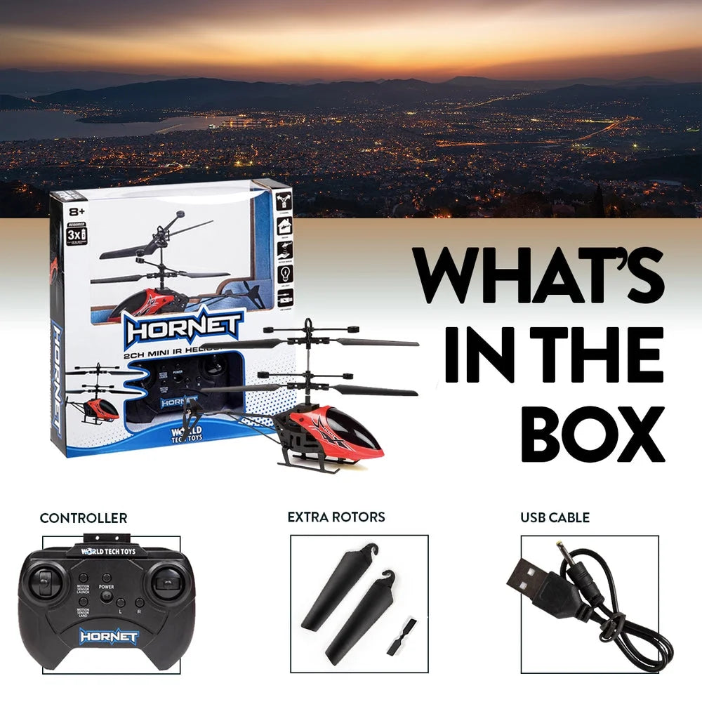 Hornet 2CH Mini IR RTF Electric RC Helicopter - stylishhomedecor2024.com