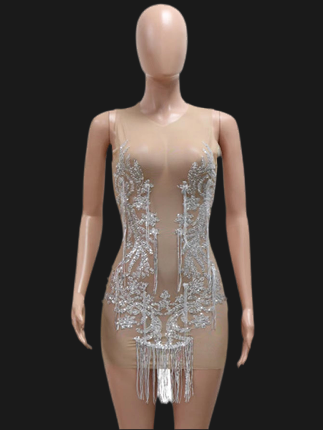 Sexy See through Mesh Mini Sequin Summer Dress Women Elegant Bodycon Club Birthday Party Dresses Short Evening Dresses Vestidos