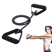 5 Levels Resistance Hot Yoga Pull Rope Bands Handles Elastic Sports Bodybuild Home Gym Workouts Muscle Training Rubber Tube Band - stylishhomedecor2024.com