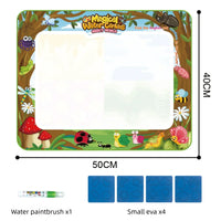 Magic Water Drawing Mat Extra Large Water Doodle Toy Set Painting Board Children Educational Toys Gift for Kids Multiple Size