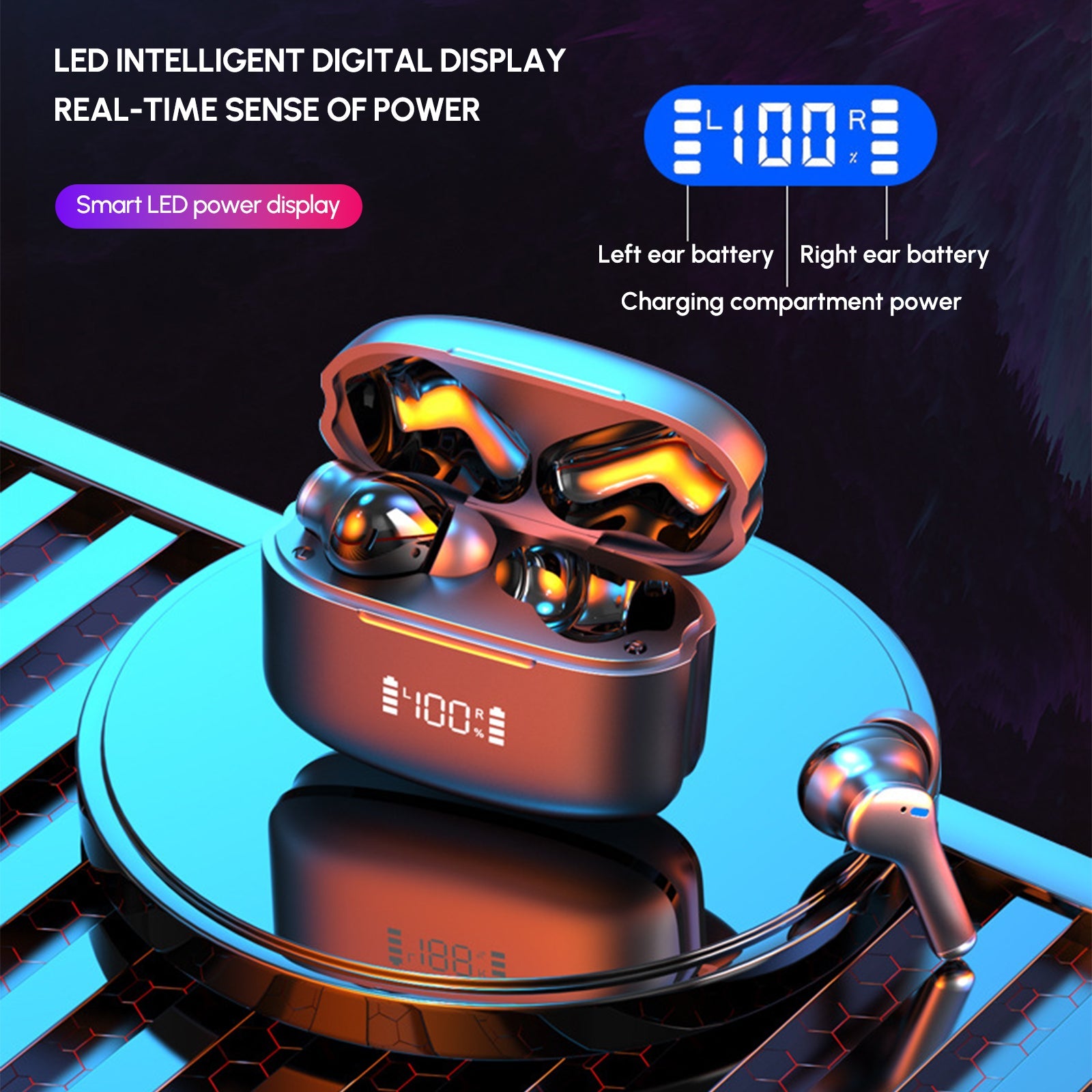 Dual Noise Cancelling True Wireless Earbuds Bluetooth Headphones - stylishhomedecor2024.com