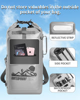 IDRYBAG Waterproof Floating Dry Bag Backpack - Available in 20L, 30L, and 40L Sizes for Men