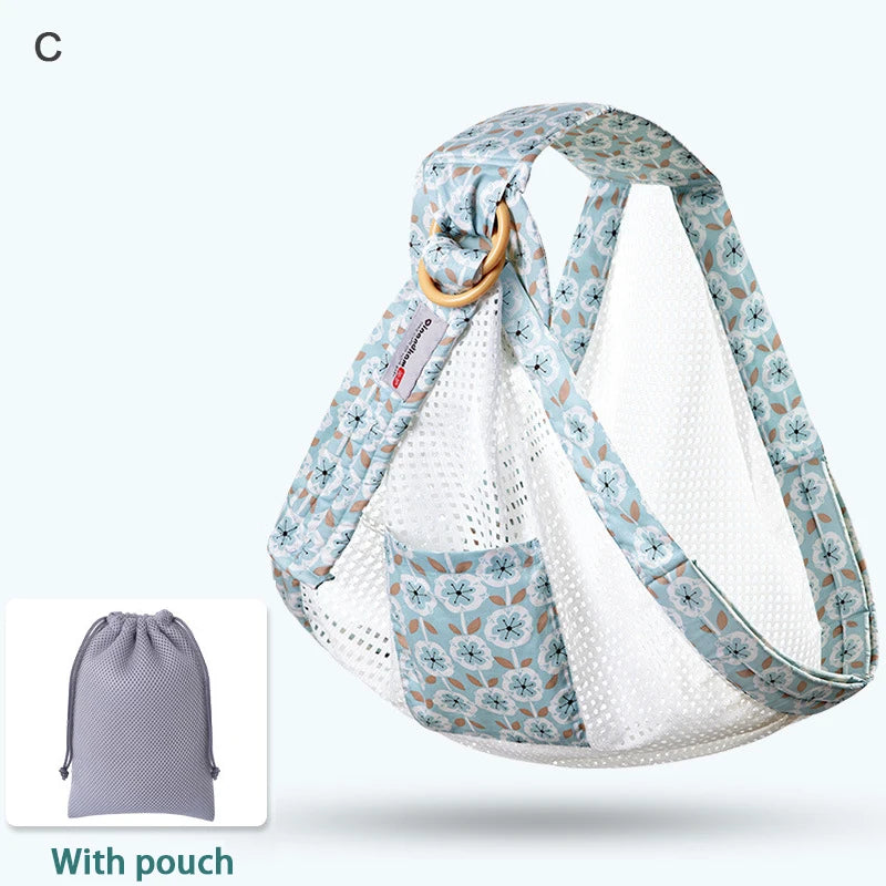 Baby Wrap Newborn Sling Dual Use Infant Nursing Cover Carrier - stylishhomedecor2024.com