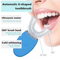 Silicone Electric Toothbrush 360° for Aldult Smart Automatic Whitening - stylishhomedecor2024.com