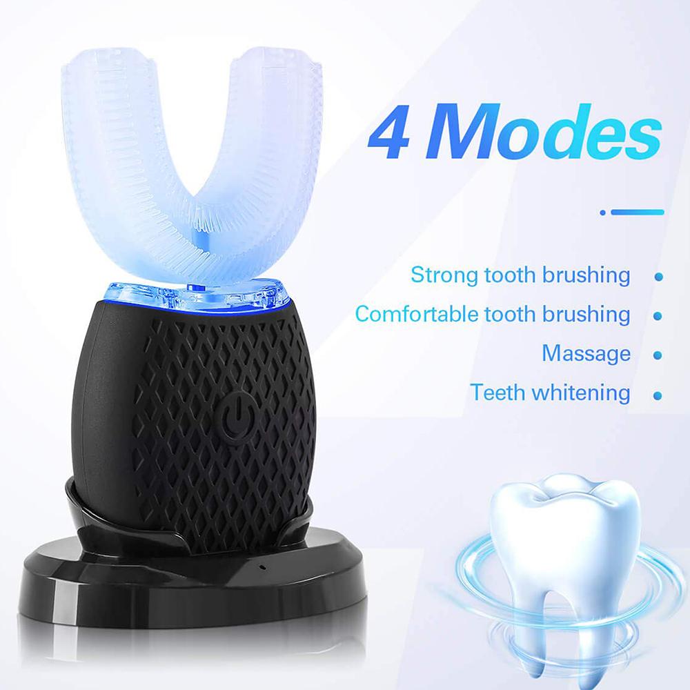 Silicone Electric Toothbrush 360° for Aldult Smart Automatic Whitening - stylishhomedecor2024.com